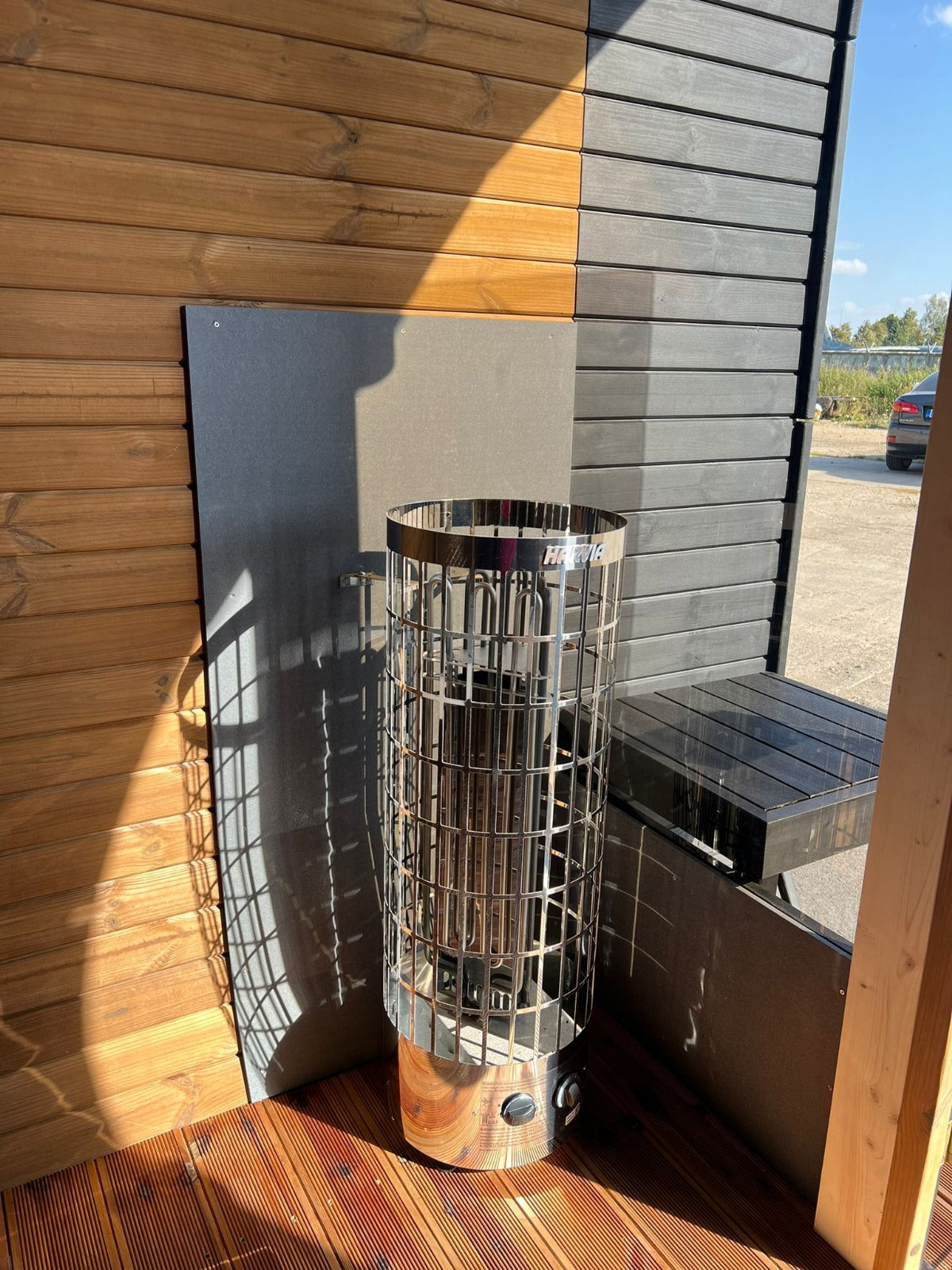 Cube-Sauna inkl. Elektroofen