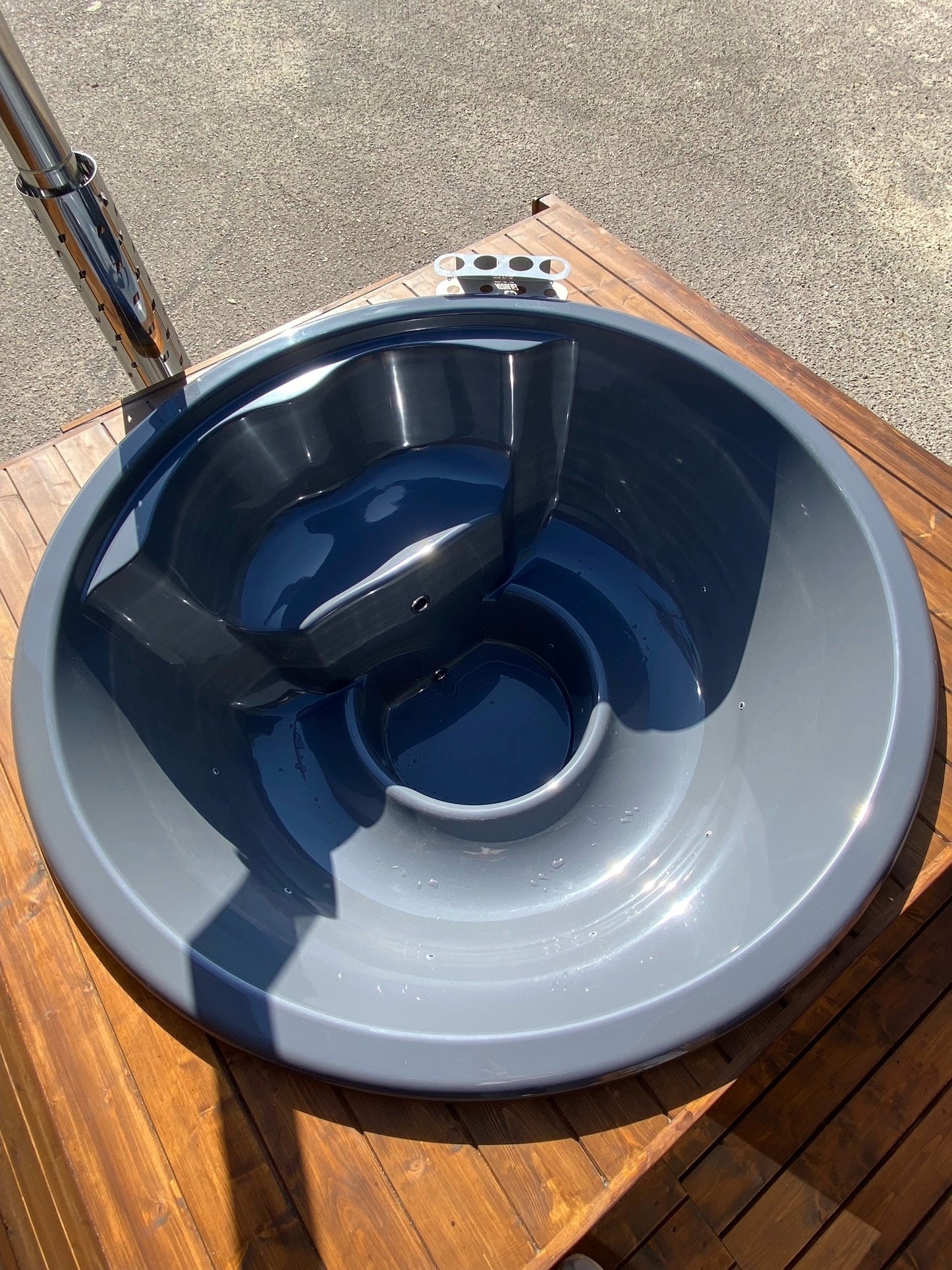 Iglusauna (Holzofen) und Hot-Tub (Holzofen) 2 in 1 Kombination