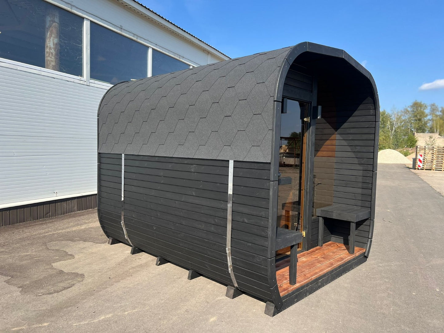 Cube-Sauna inkl. Elektroofen