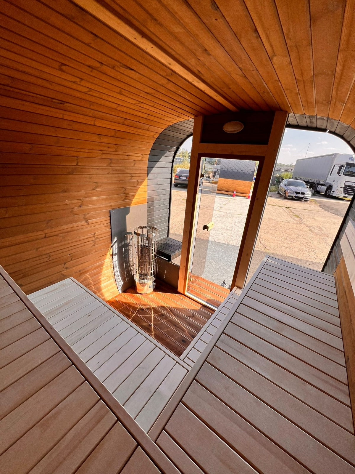 Cube-Sauna inkl. Holzofen